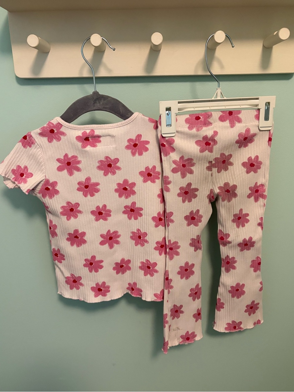 Zara Floral Ribbed Set - Picture 5 of 6